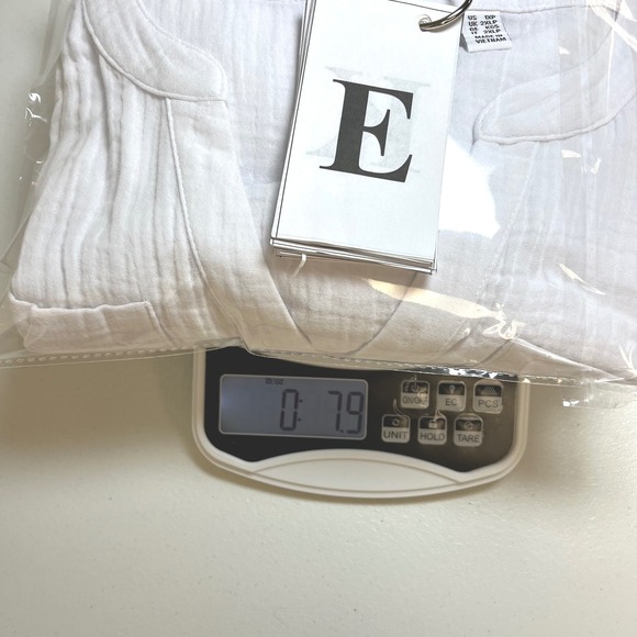 Susan Graver White Gauze Cotton Top Plus 1XL P Tunic Shirt Resort Boho Cottage - Picture 9 of 9